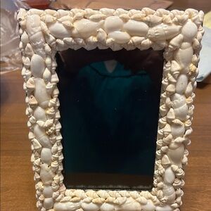 Seashell Embellished Photo Frame 6x8, 4x6 pic. Beautifully placed seashells.